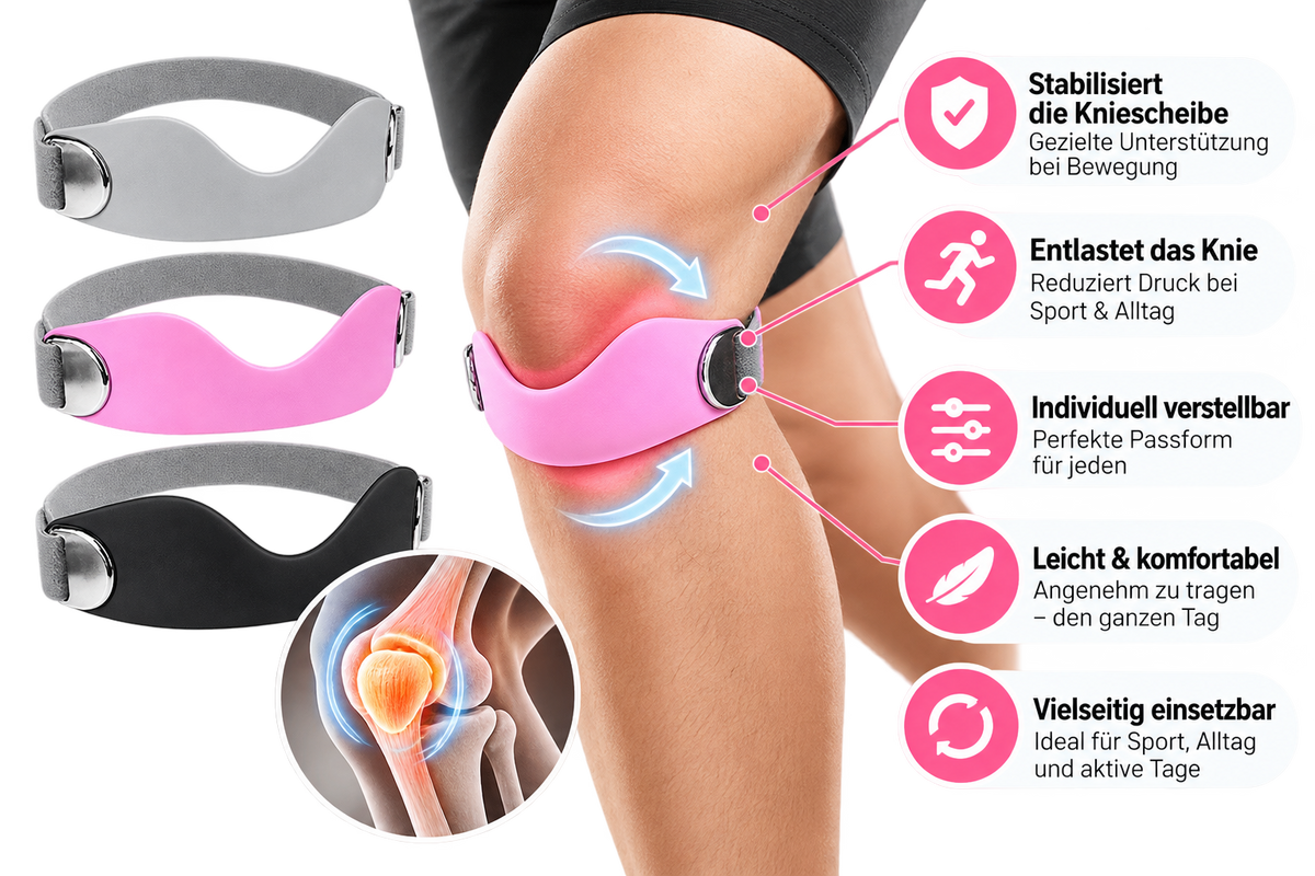 Verstellbare Patella-Kniebandage – Stabilität & Komfort